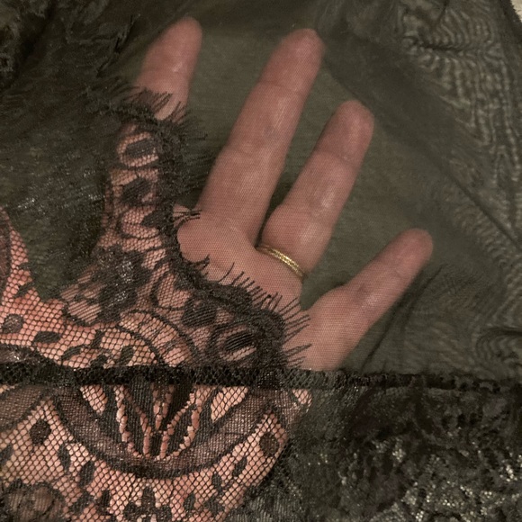 NWT Oh La La Cheri 2pc Black Babydoll set 4X - Picture 6 of 11